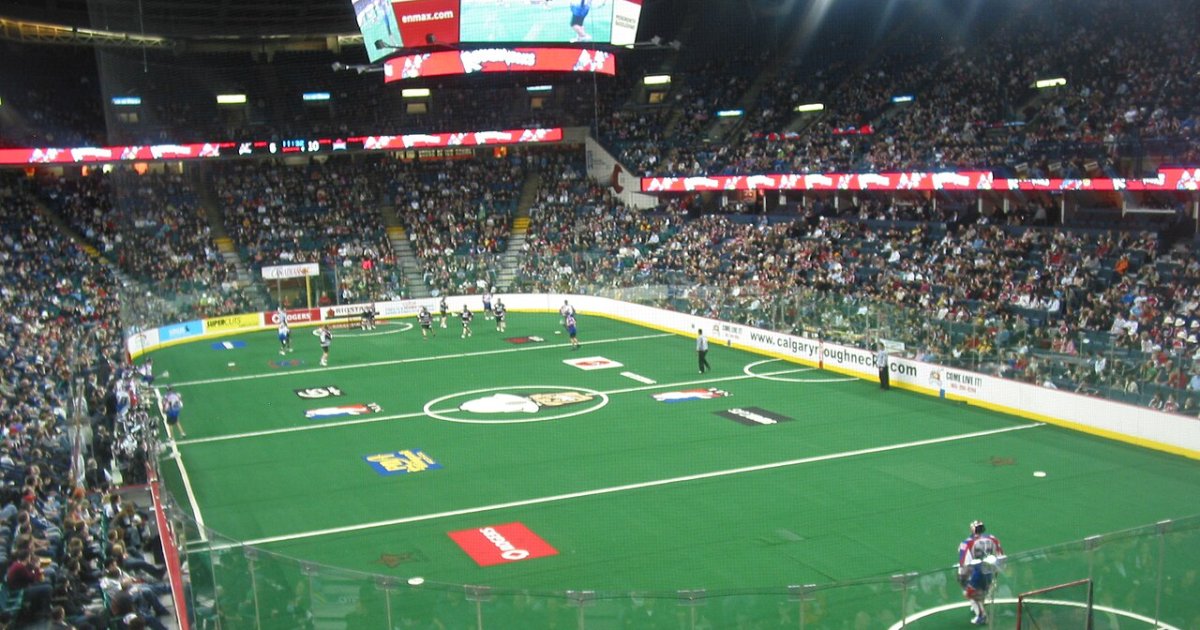Vancouver Warriors at Calgary Roughnecks at Scotiabank Saddledome